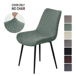 housse chaise extensible jacquard motif géométrique moderne fauteuil salle manger