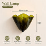 lampe murale décorative fleur blanc crème rouge vert olive led moderne chambre salon