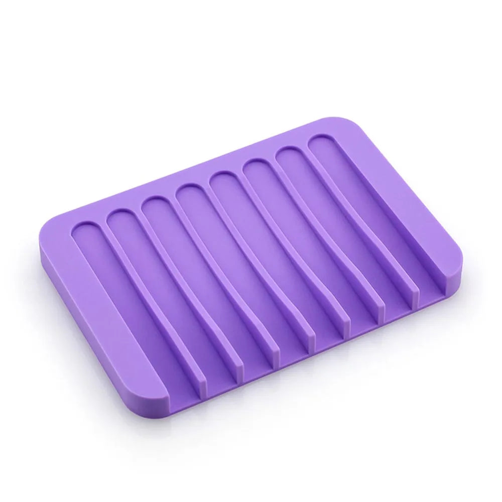 support savon silicone couleur rose moderne pratique antibactérien cuisine salle bain