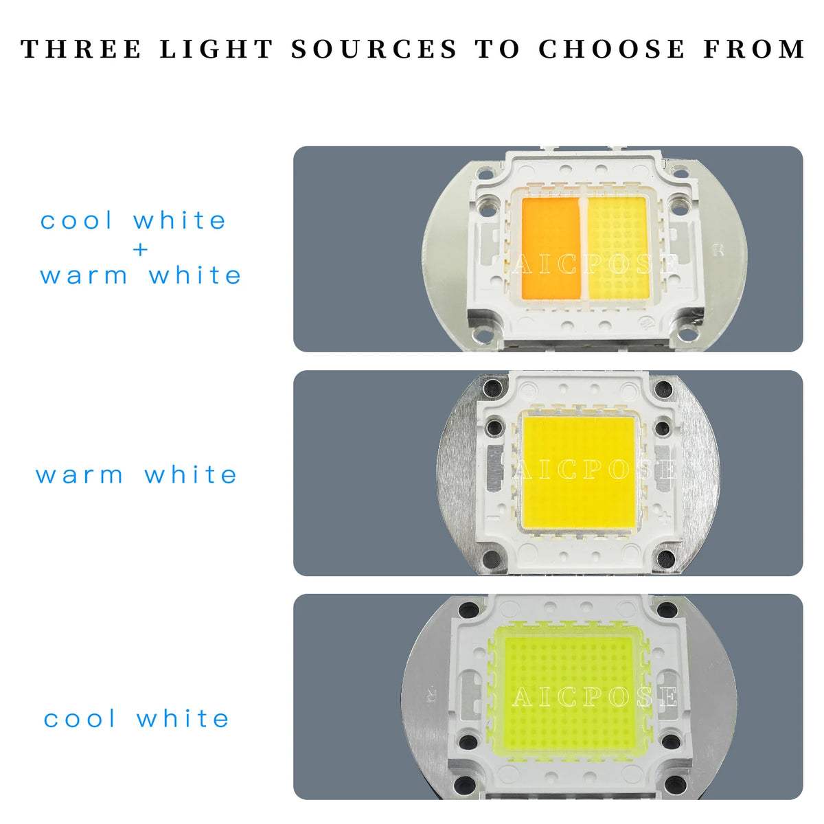 ampoule led cob 100w 200w blanc chaud froid grille led aluminium scène dj moderne