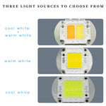 ampoule led cob 100w 200w blanc chaud froid grille led aluminium scène dj moderne