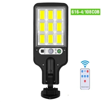 lampe solaire moderne led noir ip65 télécommande détecteur mouvementextérieur autonomie minimaliste