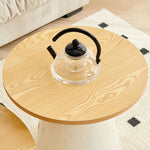 table basse moderne minimaliste bois rond marocain artificial board centralisée