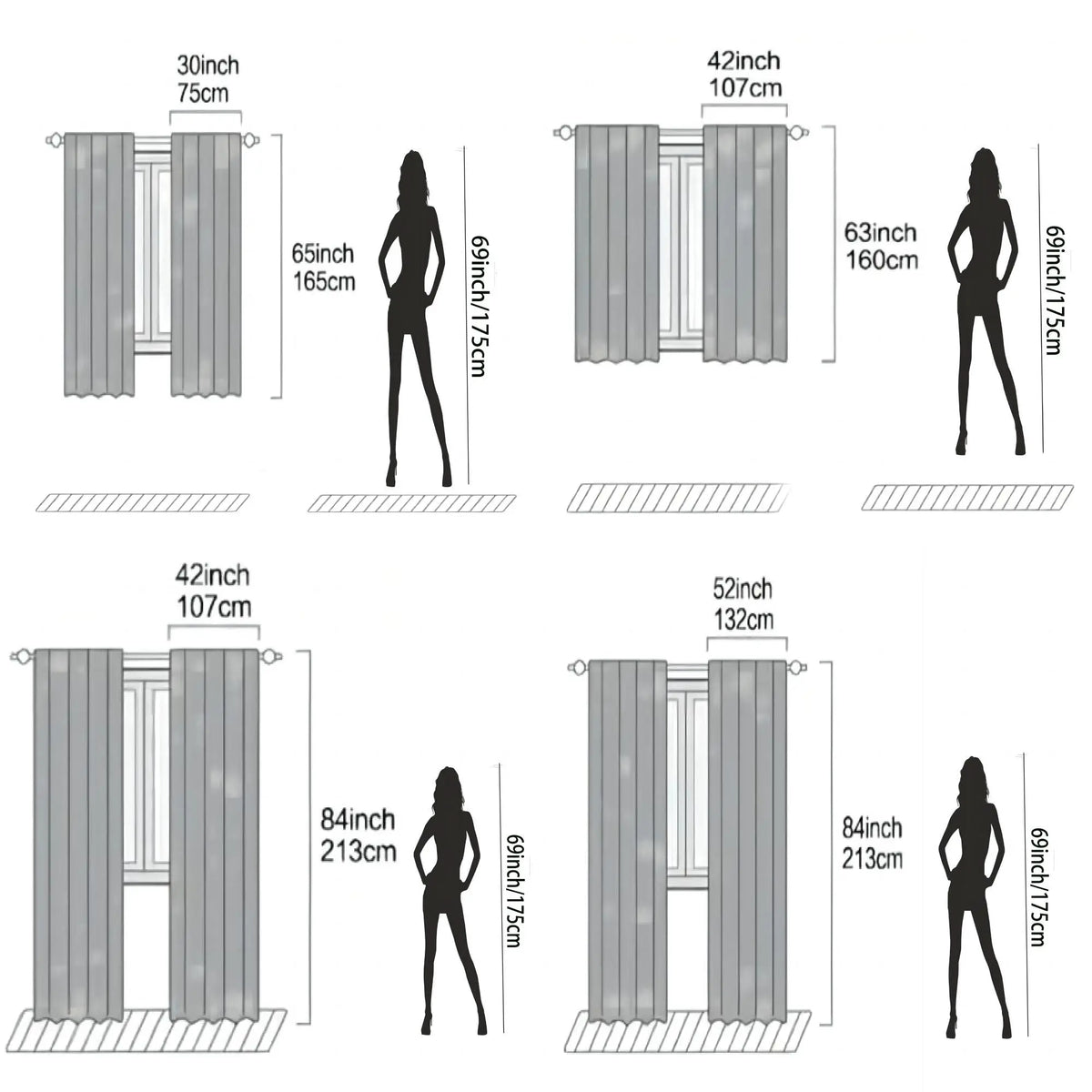 rideau moderne blanc manettes jeu opacité 100% polyester panneaux intégrée graphique chambre salon