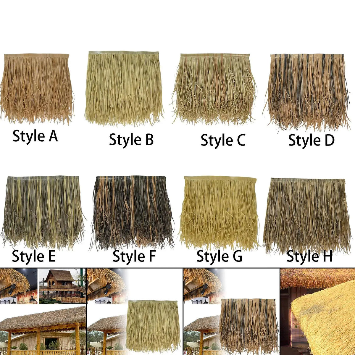 décoration extérieure plancher paille jaune clair texture naturelle traditionnelle toiture ornementextérieur