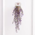 panier suspendu tressé plante artificielle soie vigne naturelle mariage anniversaireintérieur rustic déco