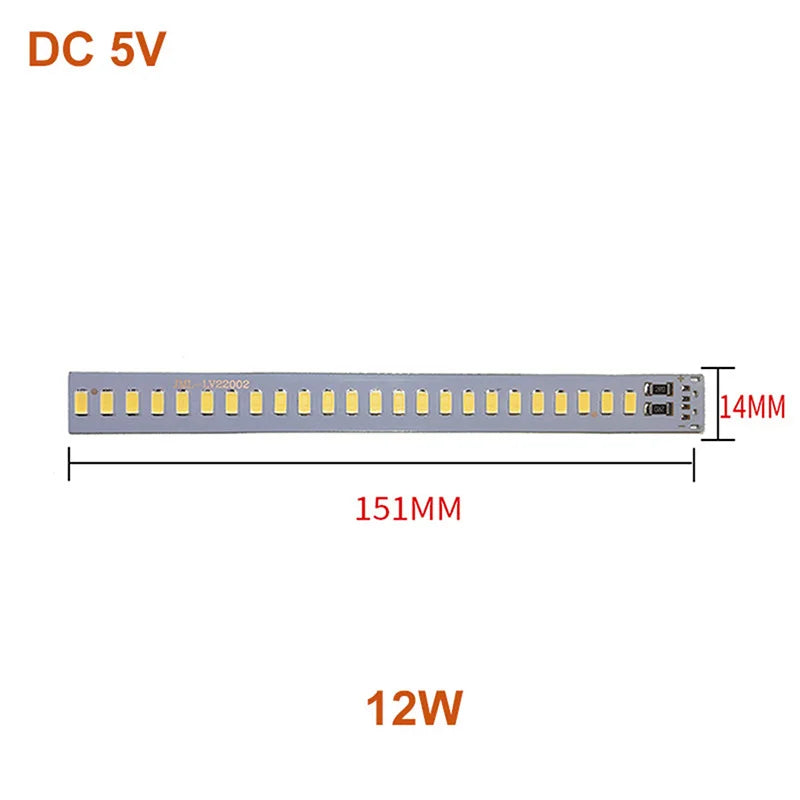 bande led 5v blanc blanc chaud diodes modernes 12w 5w 4w sans filaire 20cm