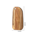 planche découper bois marron rustique poignée moderne dessert steak pain