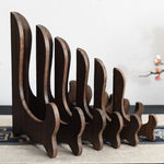 support gâteau rond bois naturel moderne visibles marron foncé minimaliste thé blanc expositoriaux