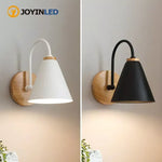 applique murale moderne bois blanc noir éclairage quotidien minimaliste fixée mur led chambre cuisine