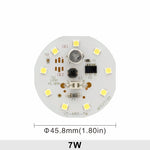 plaque led circulaire diodes blanc moderne 5w 7w 9w 12w 15w 18w 220v