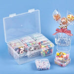 boîtes rangement transparentes modernes poignées petites boîtes organisation bijoux artisanat