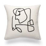 coussins nordiques peluche solides couleurs neutres motif abstraits contemporains maison voiture