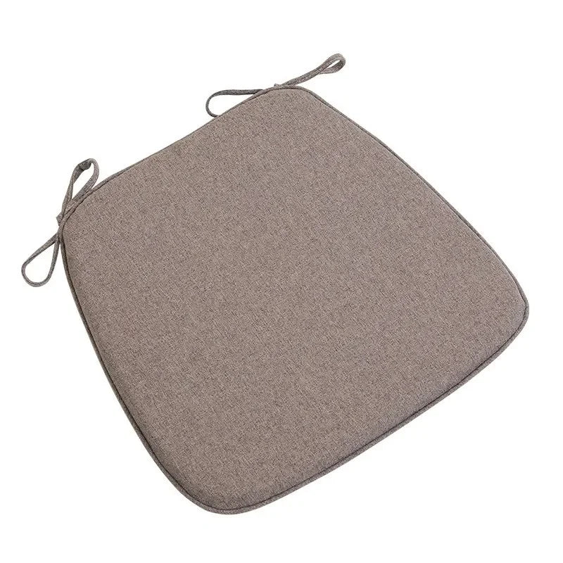 coussin chaise mousse mémoire forme carrée toile lin moderne ruban fixation coloris variés