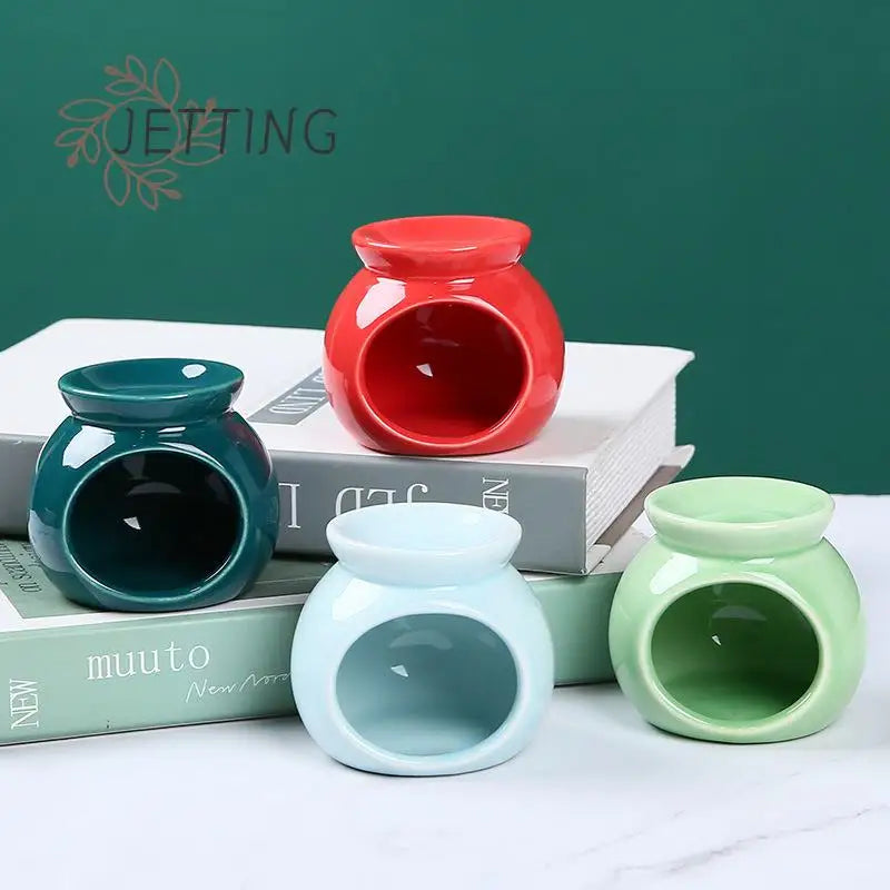 diffuseur d'odeurs brûleur d'arômes bougie céramique moderne vert bleu rouge rose jaune blanc salon