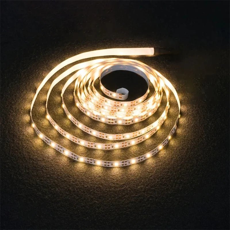 ruban led blanc blanc chaud adhésif moderne 5v batterie 3aa smd 2835 1m 2m