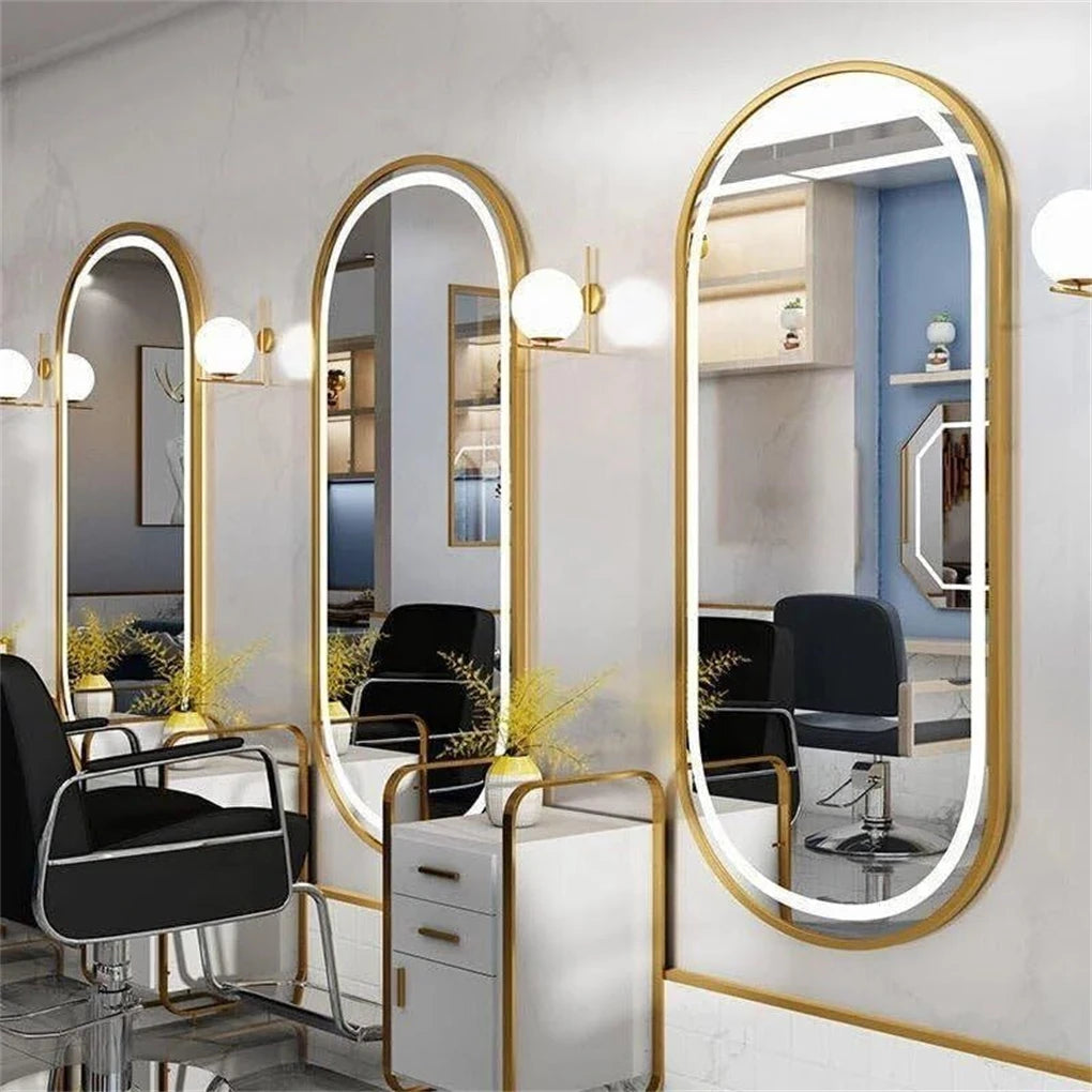 miroir mural ovale moderne or anti buée led 1000 1200 800 mmversible