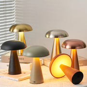 lampe table forme champignon couleur olive noir silver bronze rosegold.orange moderne minimaliste led