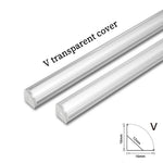 profilé aluminium led blanc diffuseur opale barre lumineuse linéaire mur intérieur moderne