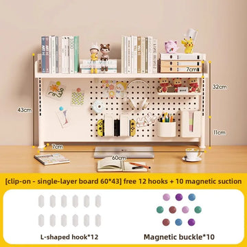 étagère murale modulaire métal blanc porte crayons support objets moderne