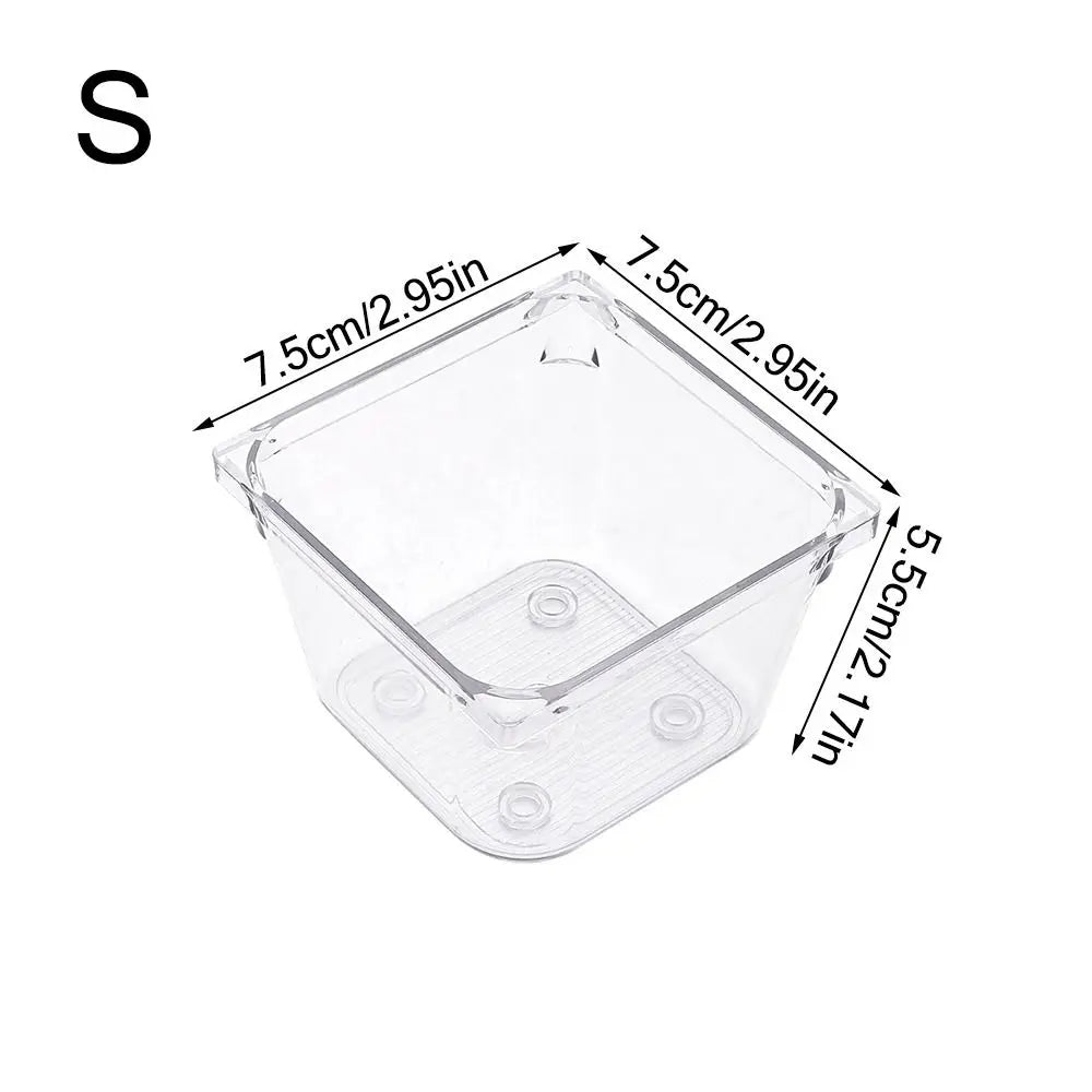 boîtes rangement transparentes modernes minimalistes cosmétiques bureaux cuisine XL XXL