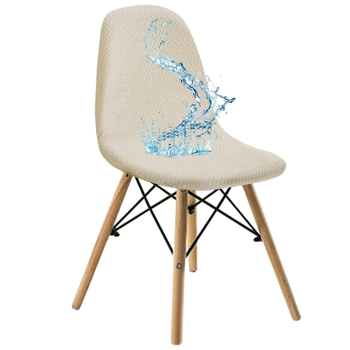 housse chaise jacquard elasthanne polyester moderne vert beige bleu marine noir gris marronpaque minimaliste