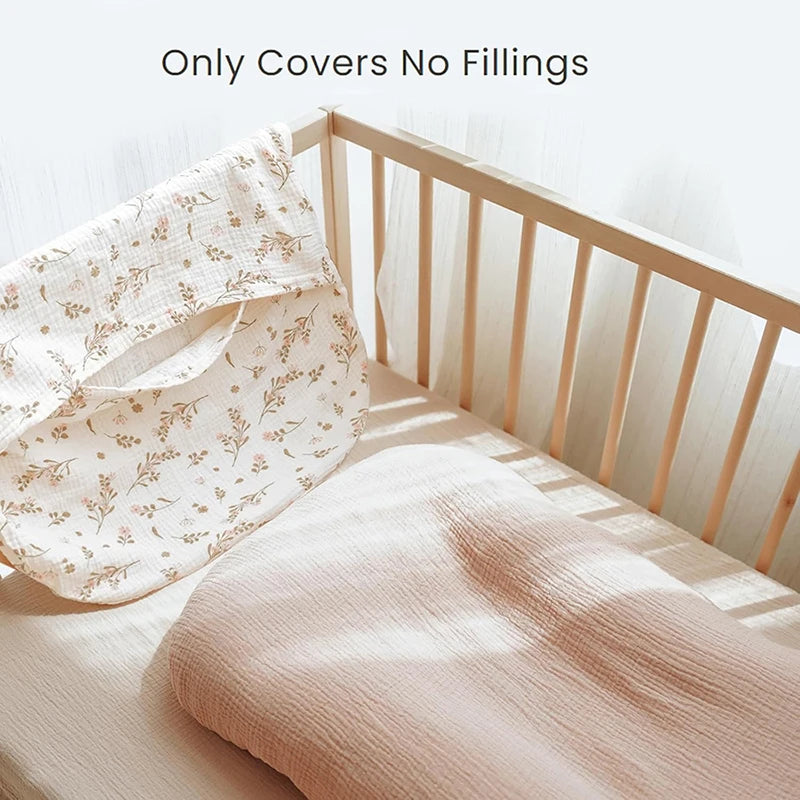 housse bébé coton douce floral moderne rose clair coussin tendre ans respirant