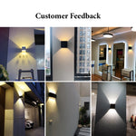 lampe murale moderne noire blanc 8w 4w 12v led cuisine salle manger
