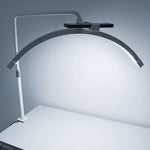 lampe led anneau noir blanc moderne clip adaptable 40w