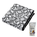couverture colorier motif animal géométrique moderne 24 marqueurs acryliques 150x125cm