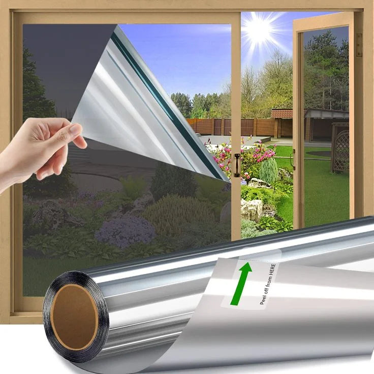 film d'isolation thermique argenté adhésif protection uv moderne 40cm 50cm 1m 3m