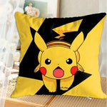 taies d'oreiller imprimées pikachu pokémon décoratives pop art cartoon lit voiture 45x45 cm