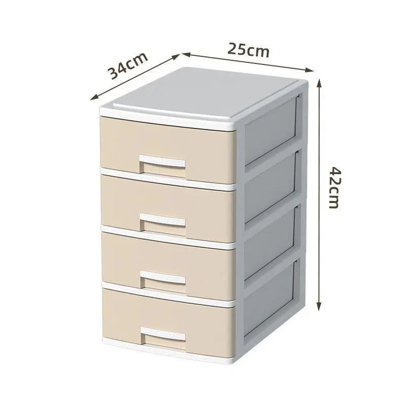 rangement tiroirs multi niveaux couvercle coulissant moderne gris clair blanc matériau métal organisateur