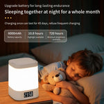 lampe portable rechargeable veilleuse télécommande gris blanc protection yeux chambre enfant sommeil