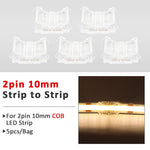 connecteurs ruban led cob smd transparent modernes adhésifs 5mm 8mm 10mm(rgb cct)