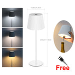 lampe décorative led rechargeable usb plusieurs couleurs abatjour opaque moderne minimaliste