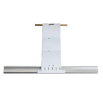 support lampe blanc moderne plat lisse 52mm 250mm aluminium tringle fixe chambre salon
