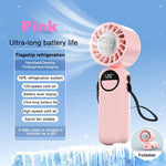 ventilateur portable led rechargeable moderne contrôle tactile noir violet beige