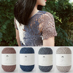 fil tricoter rose bleu gris beige violet vert opale crochet dentelle blanche rustic artisanal