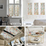 film décoratif floral multicolore protection uv isolation thermique moderne statique adhésif papier