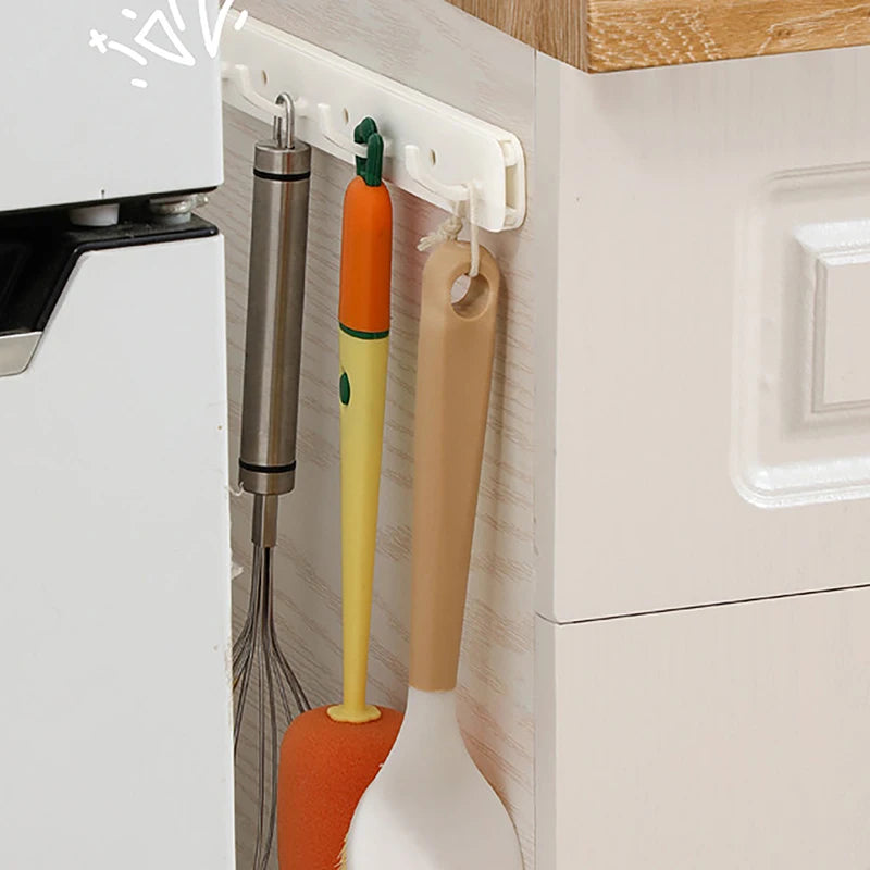 porte ustensiles rétractable blanc moderne clips serviette éponge brosses couteau scies cuisine minimaliste