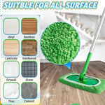 balai microfibre réutilisable doux absorbant vert clair moderne pack 20PCS