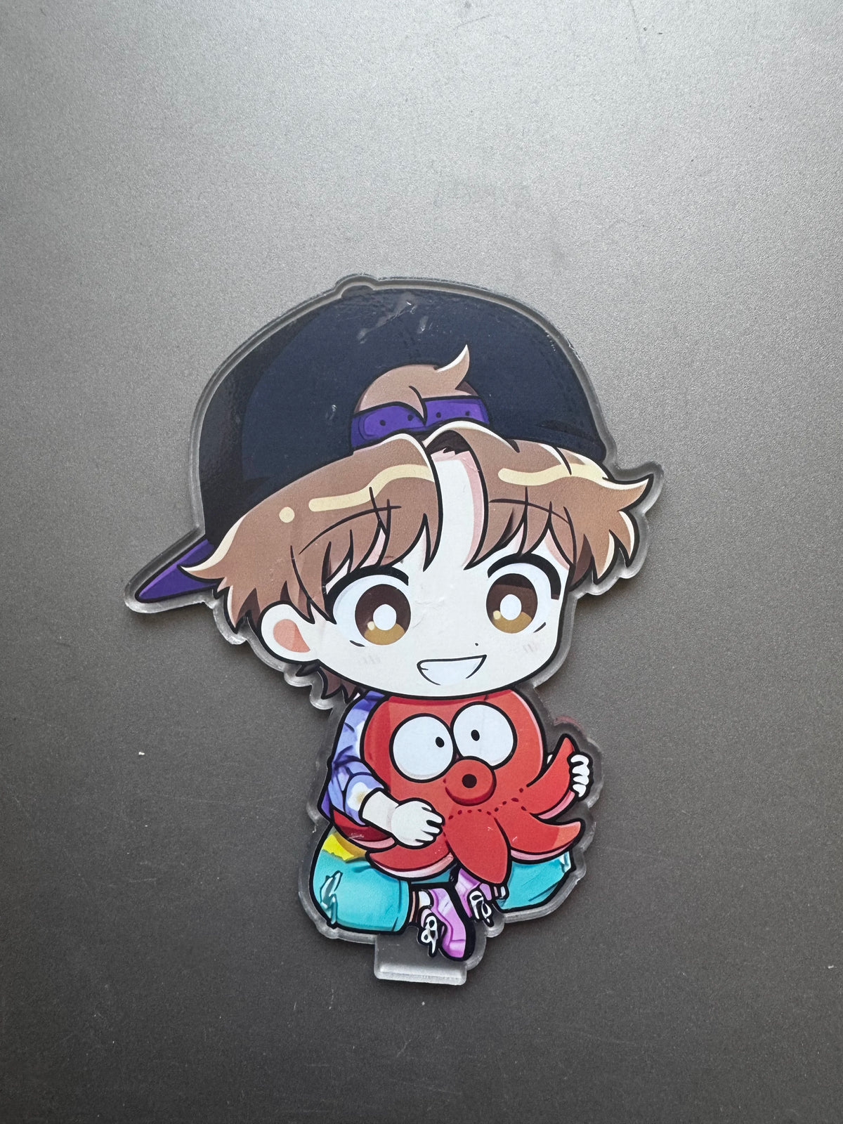 porte clés personnalisables figurines acryliques dessin animé couleurs variées motifs chibi clips