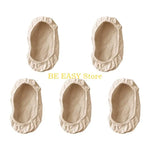 couvre assiettes tissu beige clair simples rustiques pâtisserie kit pièces
