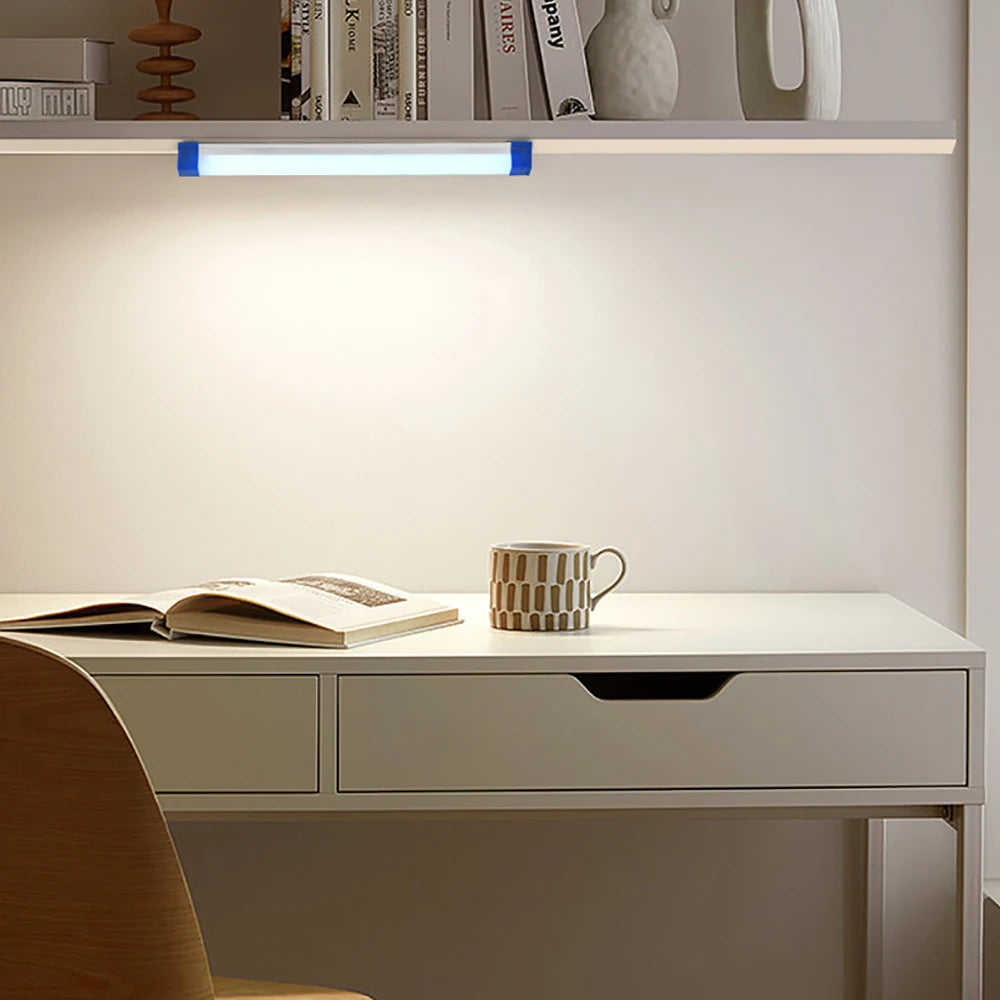 lampe camping rechargeable aimantée transparente moderne blanc bleu 60lm 249lm usb