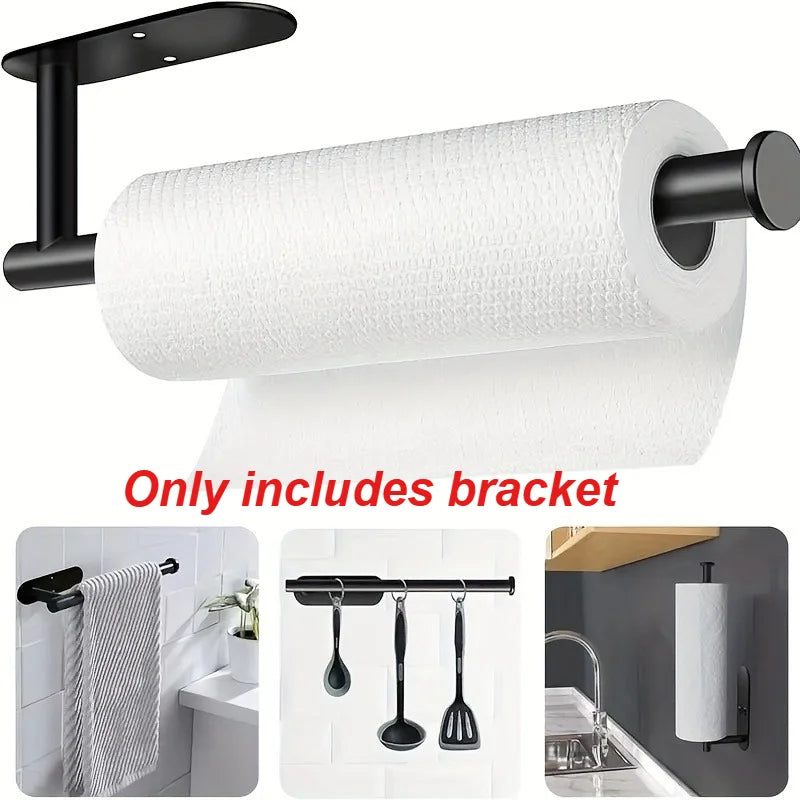 porte serviettes mural noir acier inoxydable moderne papier toilette serviettes ustensiles cuisine