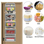 organisateur mural gris moderne compartiments clips toilettage chambre salle bain