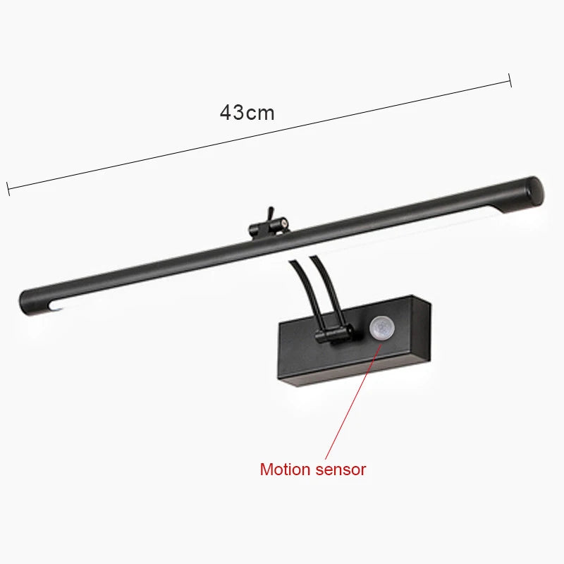 lampe led moderne or argent noir fixée mur éclairage intérieur cuisine chambre coucher salle