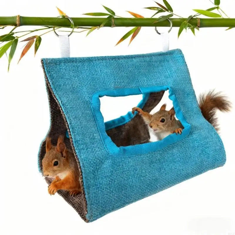 tente oiseaux verte bleue rose simple moderne coton jute annneau métalliqueextérieur intérieur