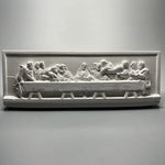ornements decoratifs platre relief dernier supper da vinci blanc gris sculpture murale